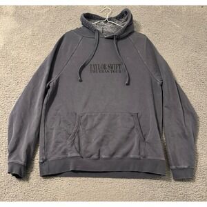 Taylor Swift The Eras Tour Hoodie Dates Washed Blue Size M Pullover‎ Sweatshirt